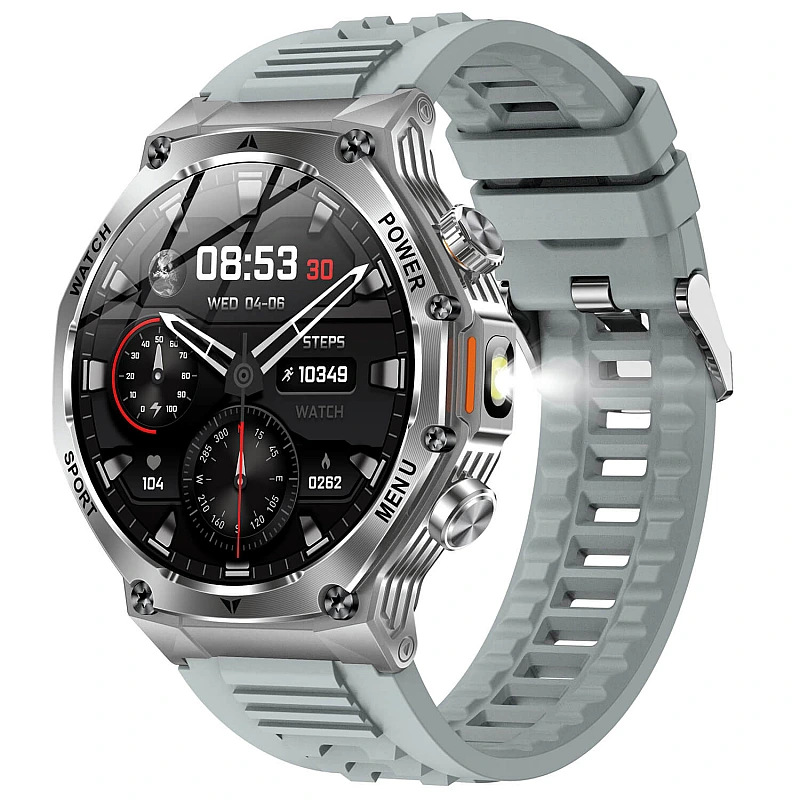 Smartwatch Microwear AK82 - Grey Silicone