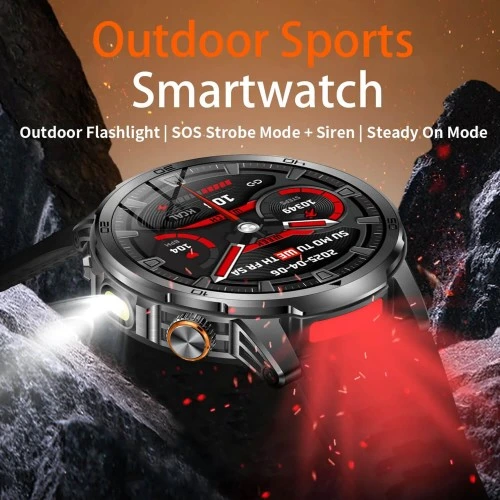 Smartwatch Microwear AK95 - Silver Steel