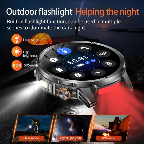 Smartwatch Microwear AK95 - Silver Steel