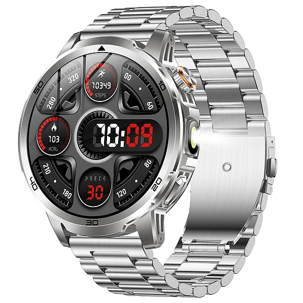 Smartwatch Microwear AK95 - Silver Steel