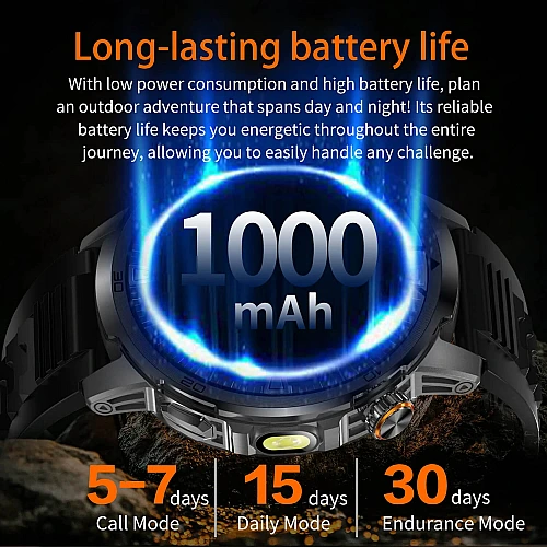 Smartwatch Microwear AK95 - Grey Silicone