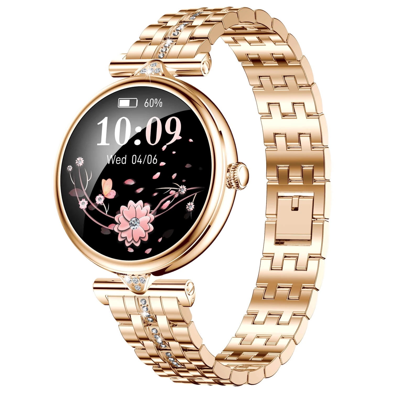 Smartwatch Microwear AK73 - Gold Diamond Steel