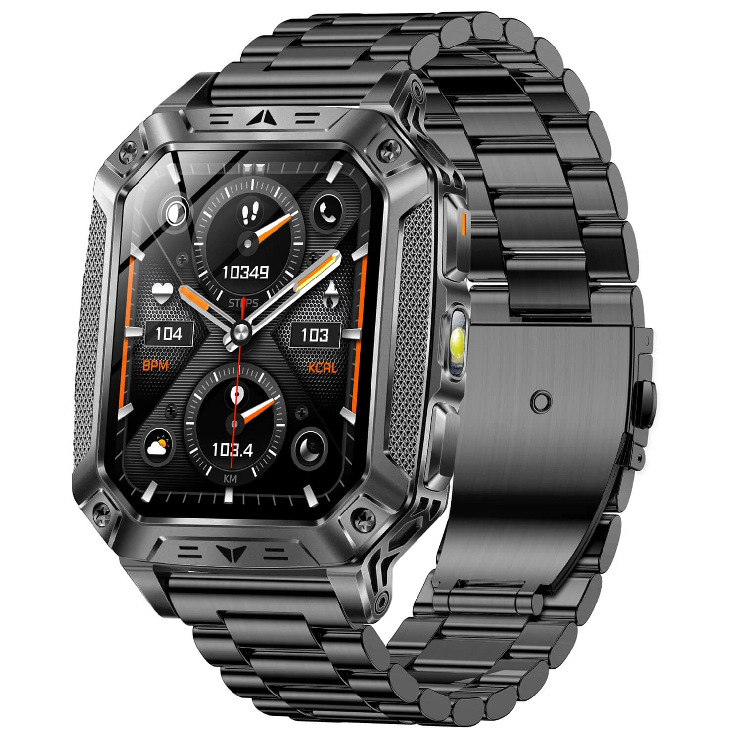Smartwatch Microwear AK86 - Black Steel