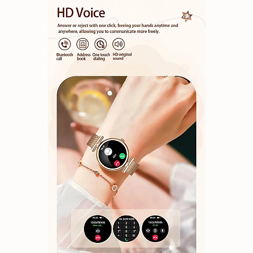 Smartwatch Microwear AK73 - Silver Diamond Steel