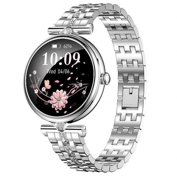 Smartwatch Microwear AK73 - Silver Diamond Steel Smartwatch Microwear AK73 - Silver Diamond Steel