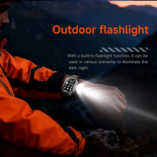 Smartwatch Microwear AK86 - Silver Steel