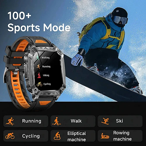 Smartwatch Microwear AK86 - Silver Steel