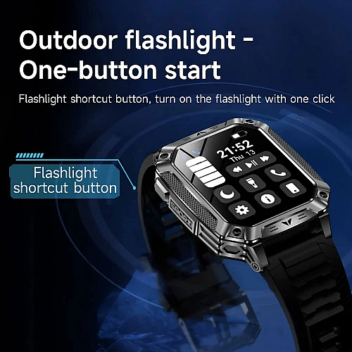 Smartwatch Microwear AK86 - Silver Steel Smartwatch Microwear AK86 - Silver Steel