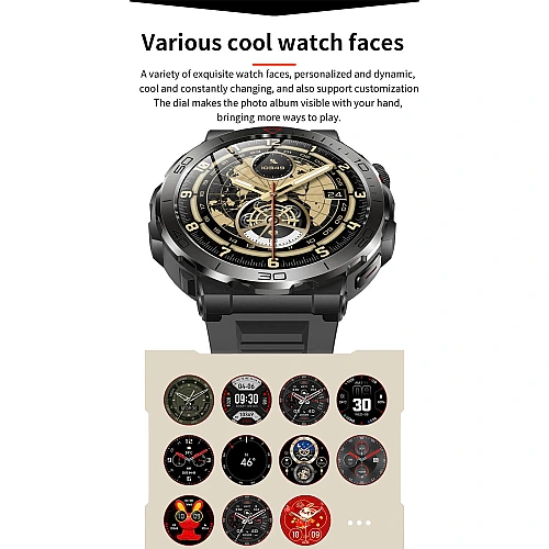 Smartwatch Microwear MK68 - Beige Silicone