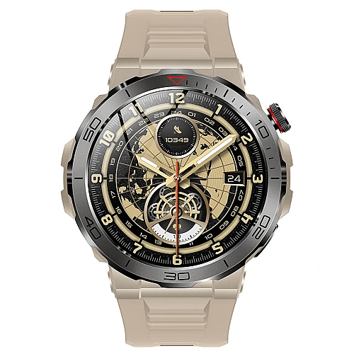 Smartwatch Microwear MK68 - Beige Silicone