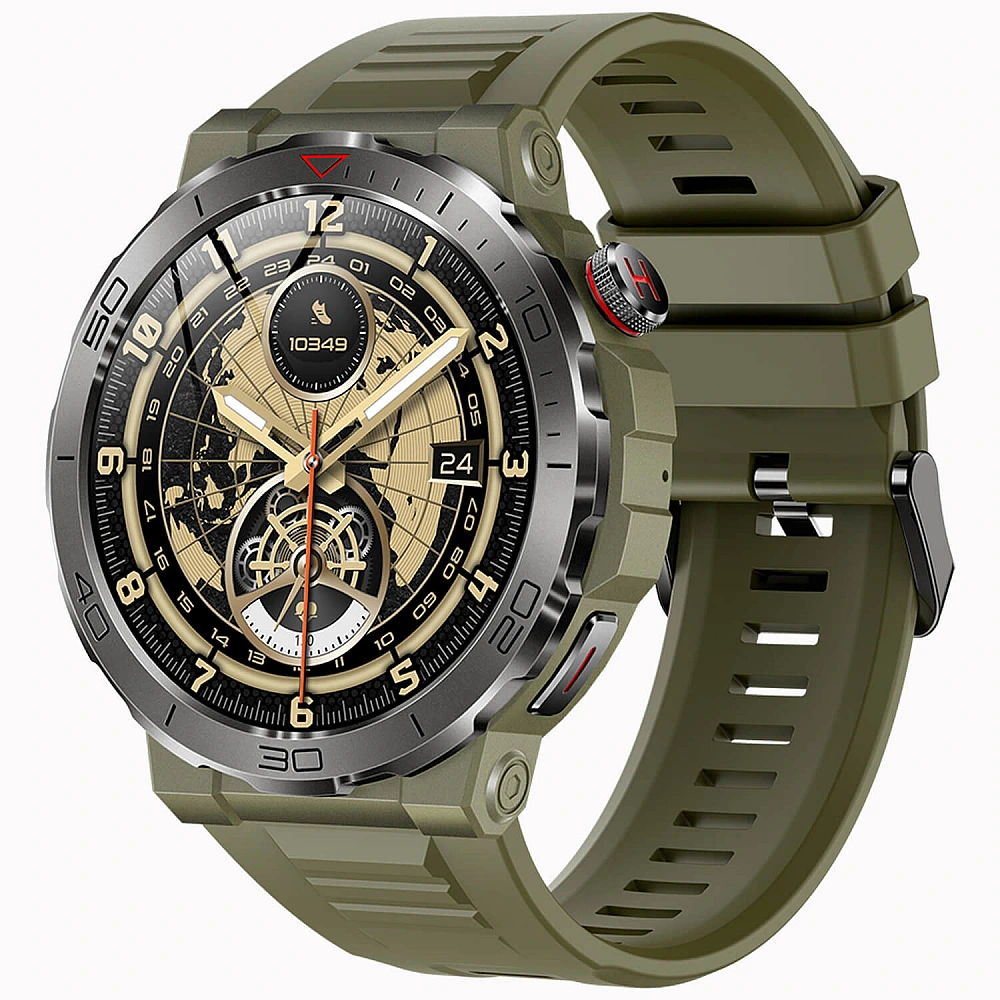 Smartwatch Microwear MK68 - Army Green Silicone