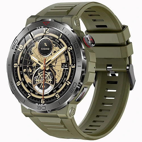 Smartwatch Microwear MK68 - Army Green Silicone Smartwatch Microwear MK68 - Army Green Silicone