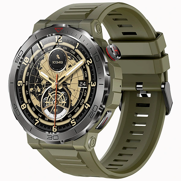 Smartwatch Microwear MK68 - Army Green Silicone Smartwatch Microwear MK68 - Army Green Silicone