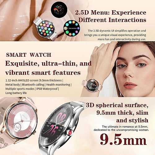 Smartwatch Microwear H03 - Pink Silicone Smartwatch Microwear H03 - Pink Silicone