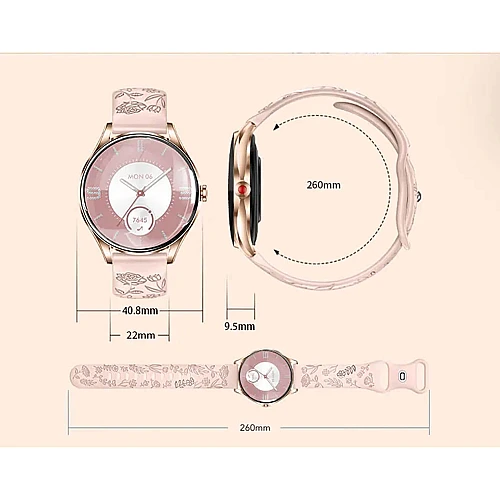Smartwatch Microwear H03 - Pink Silicone Smartwatch Microwear H03 - Pink Silicone