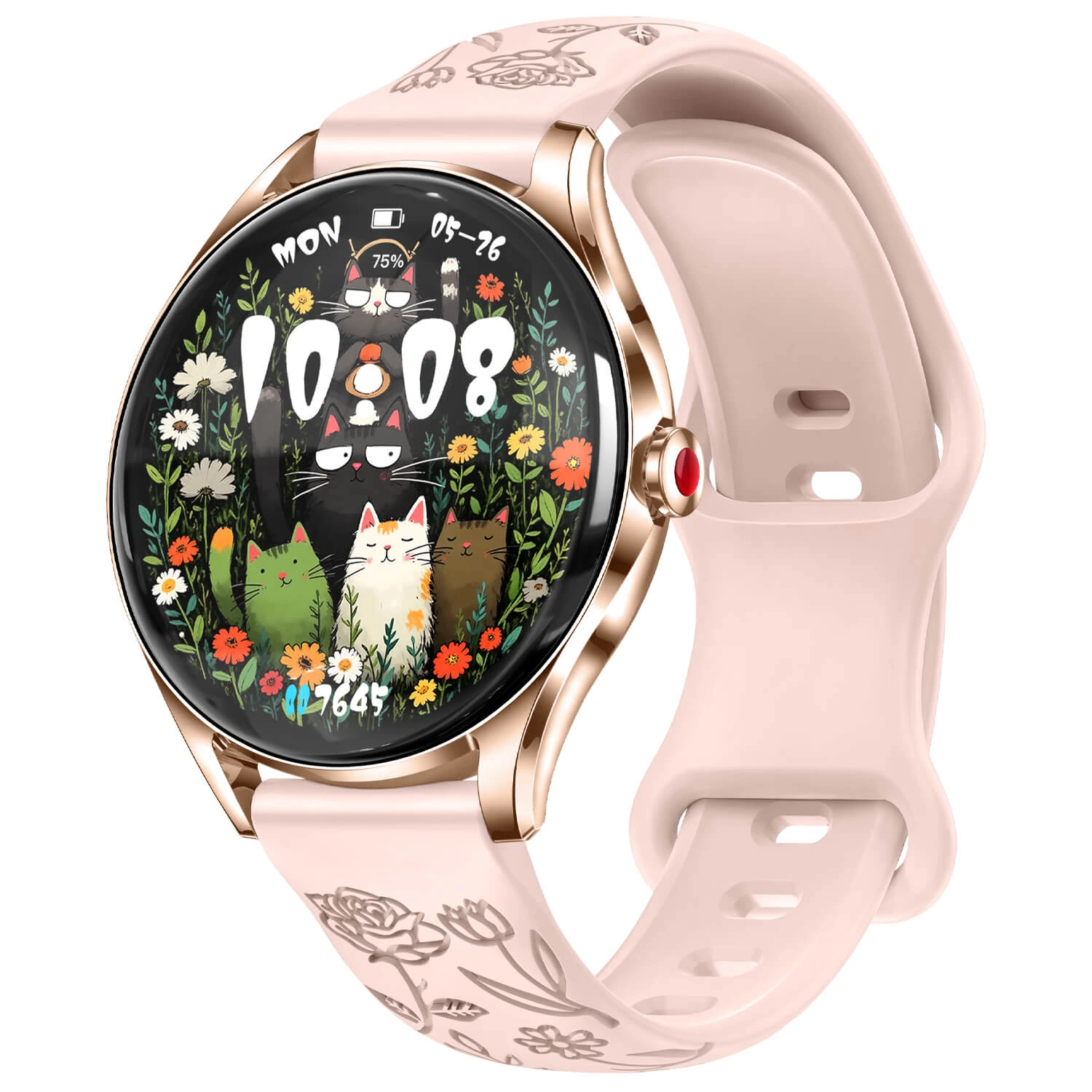 Smartwatch Microwear H03 - Pink Silicone Smartwatch Microwear H03 - Pink Silicone