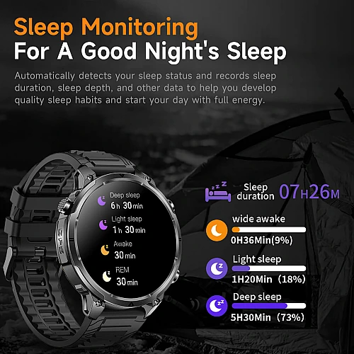 Smartwatch Microwear MK100 - Black Silicone Smartwatch Microwear MK100 - Black Silicone