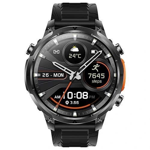 Smartwatch Microwear MK100 - Black Silicone Smartwatch Microwear MK100 - Black Silicone