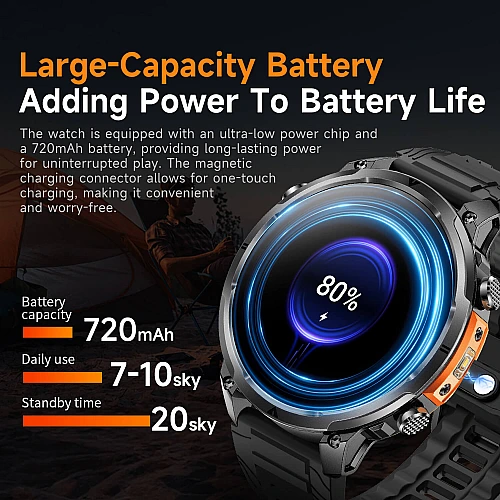 Smartwatch Microwear MK100 - Silver Steel