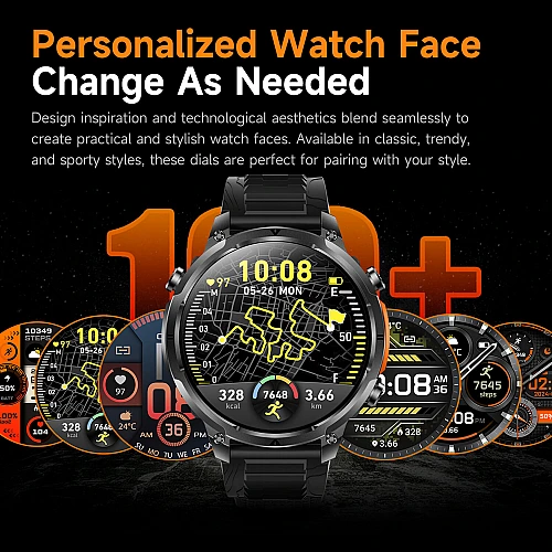 Smartwatch Microwear MK100 - Silver Steel