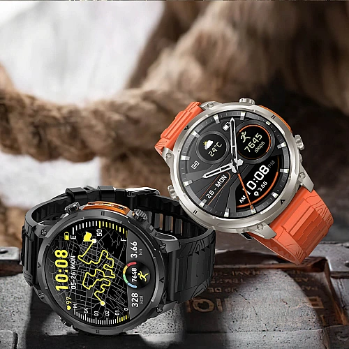 Smartwatch Microwear MK100 - Silver Steel