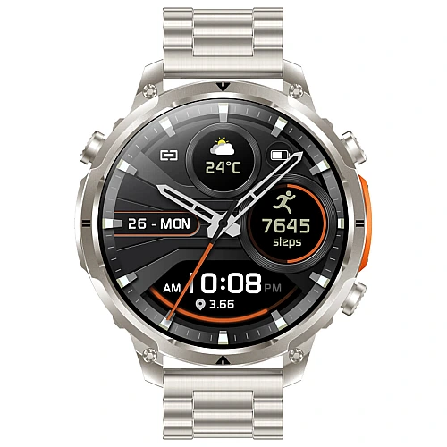 Smartwatch Microwear MK100 - Silver Steel