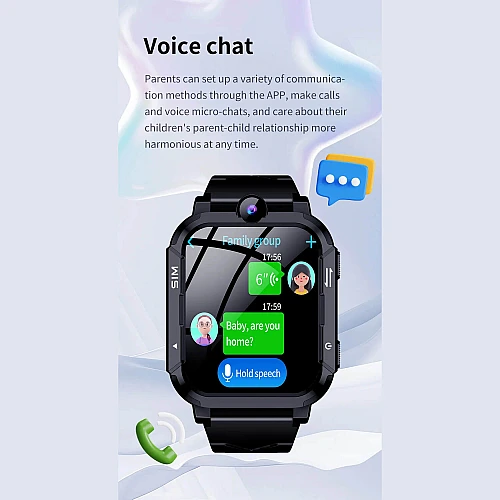 Smartwatch Microwear Y86 4G GPS WIFI - Black Silicone