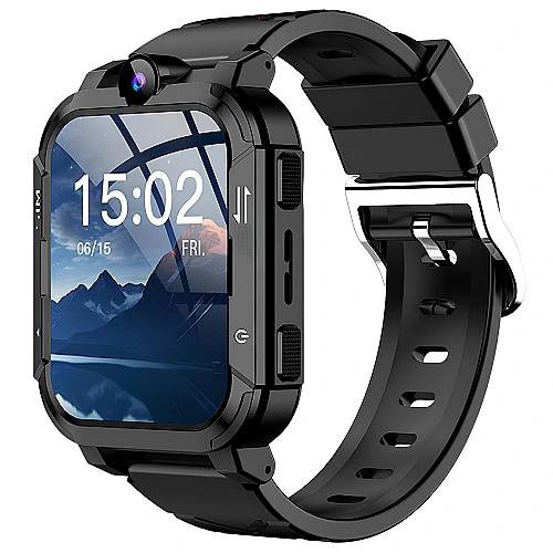 Smartwatch Microwear Y86 4G GPS WIFI - Black Silicone
