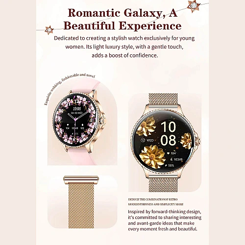 Smartwatch Microwear I225 - Gold Steel