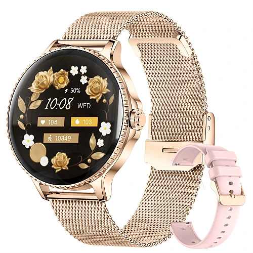Smartwatch Microwear I225 - Gold Steel