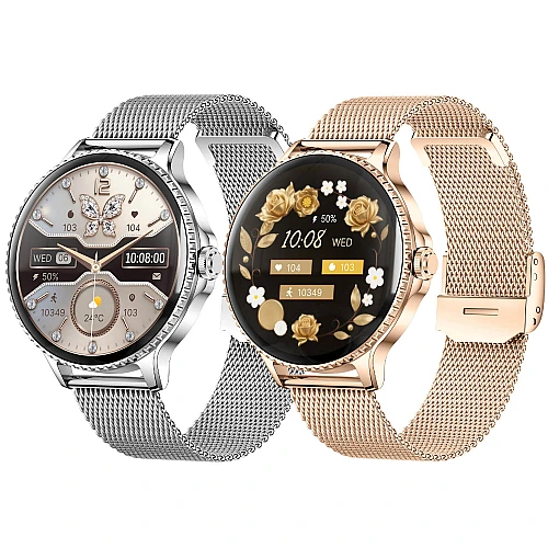 Smartwatch Microwear I225 - Gold Steel
