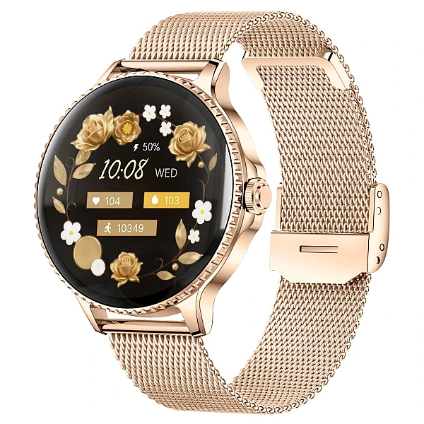 Smartwatch Microwear I225 - Gold Steel