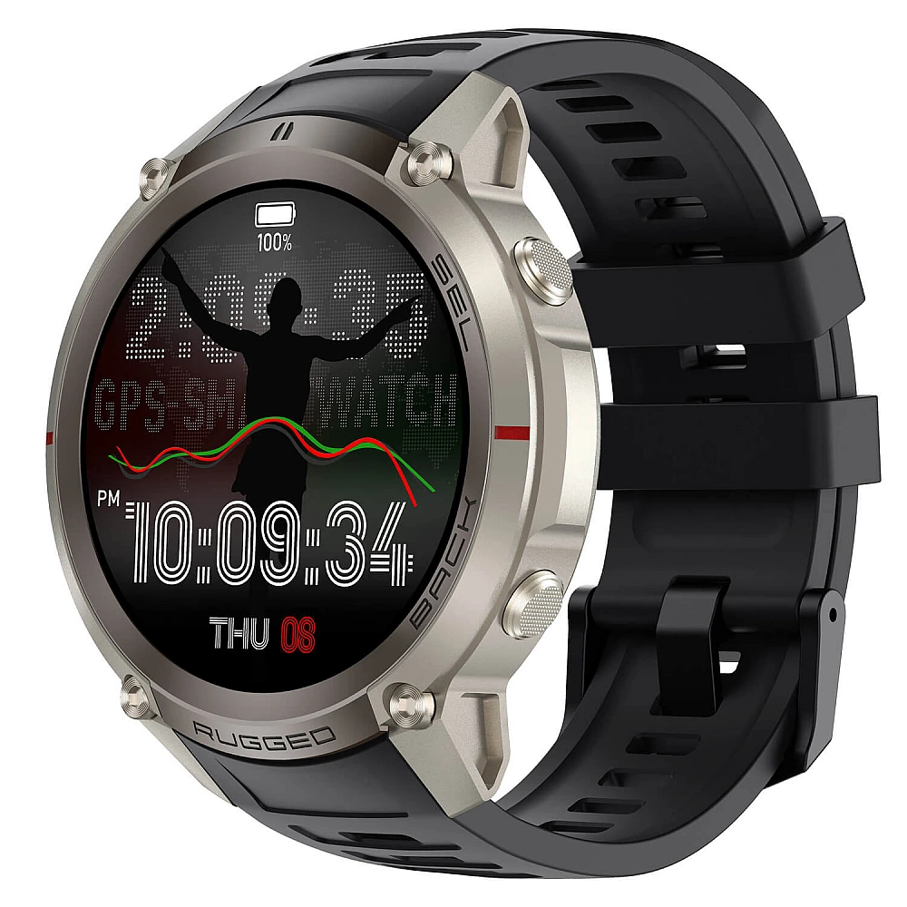 Smartwatch Microwear DM59- Black Silicone