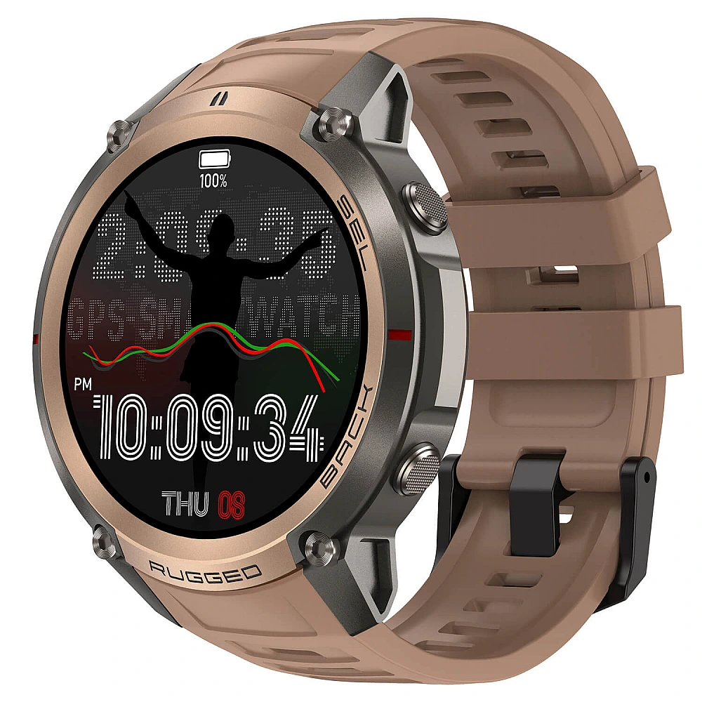 Smartwatch Microwear DM59- Gold Silicone