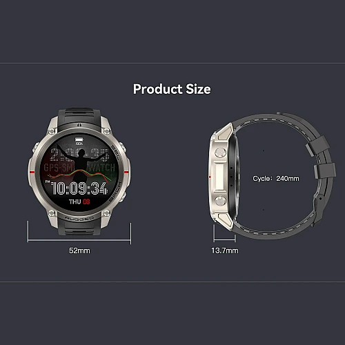 Smartwatch Microwear DM59- Grey Silicone Smartwatch Microwear DM59- Grey Silicone