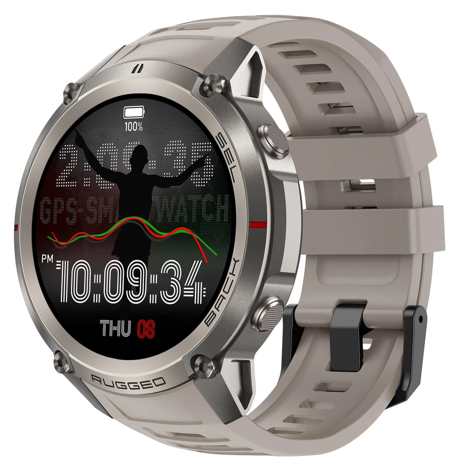 Smartwatch Microwear DM59- Grey Silicone Smartwatch Microwear DM59- Grey Silicone