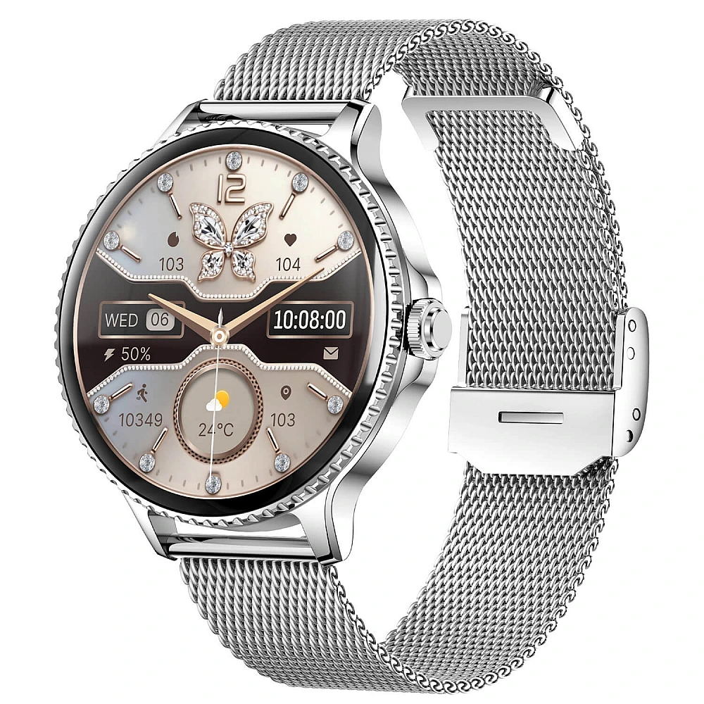 Smartwatch Microwear I225 - Silver Steel