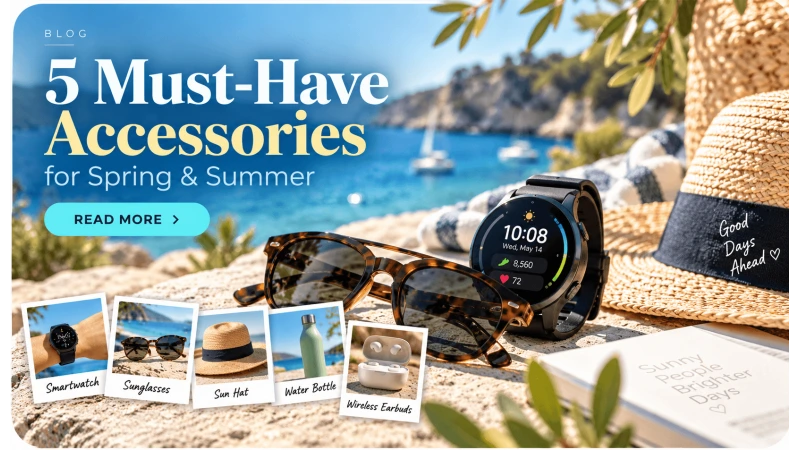 Τα 5 Must-Have Αξεσουάρ για Άνοιξη & Καλοκαίρι: Smartwatch & Γυαλιά Ηλίου