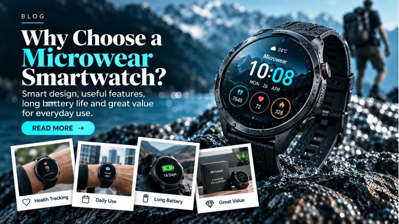 Smartwatch Microwear: Η έξυπνη επιλογή για καθημερινή χρήση.