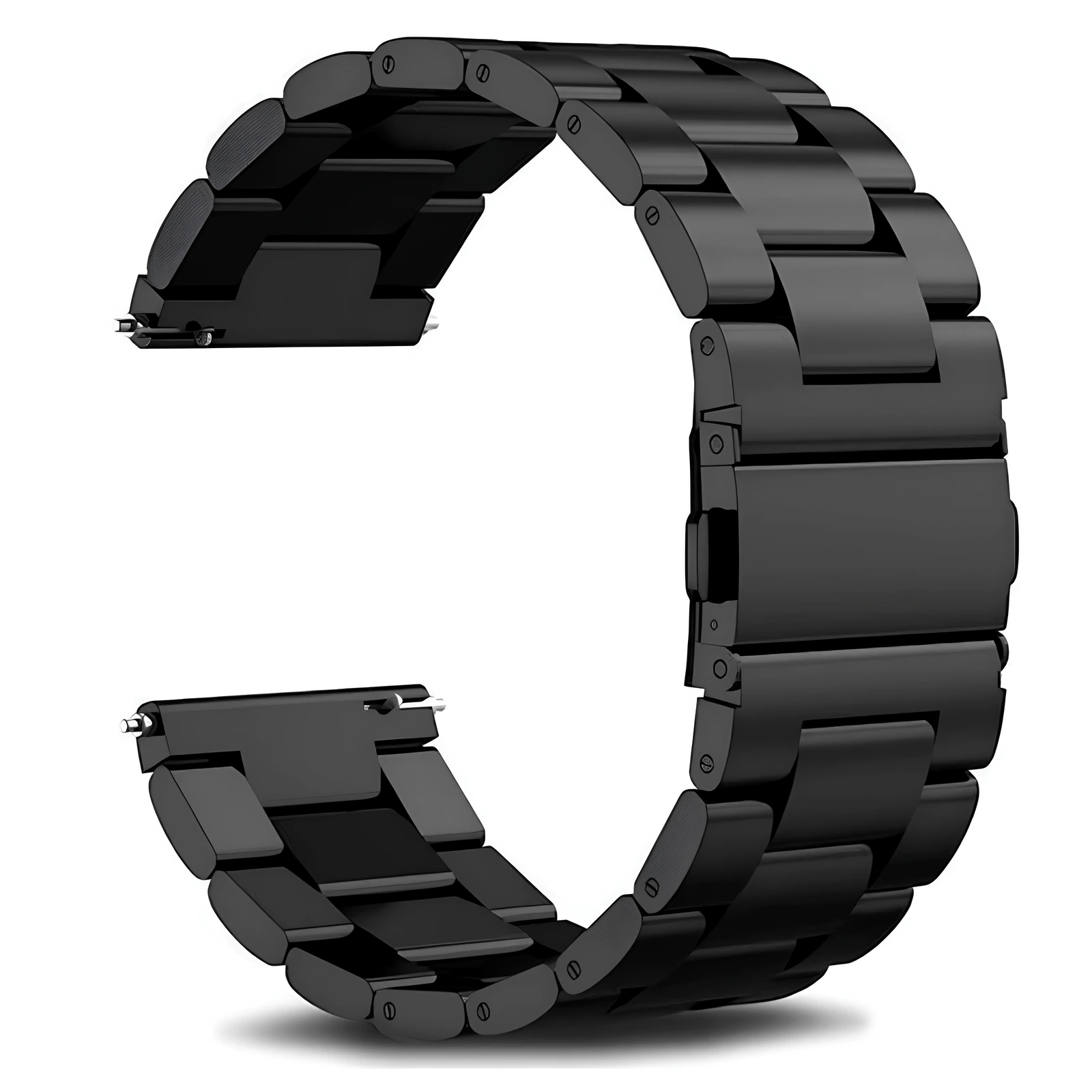 Bakeey  Λουράκι Stainless Steel 22mm με Quick Release - Black Steel