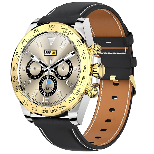 Smartwatch Microwear AW13 - Black Gold