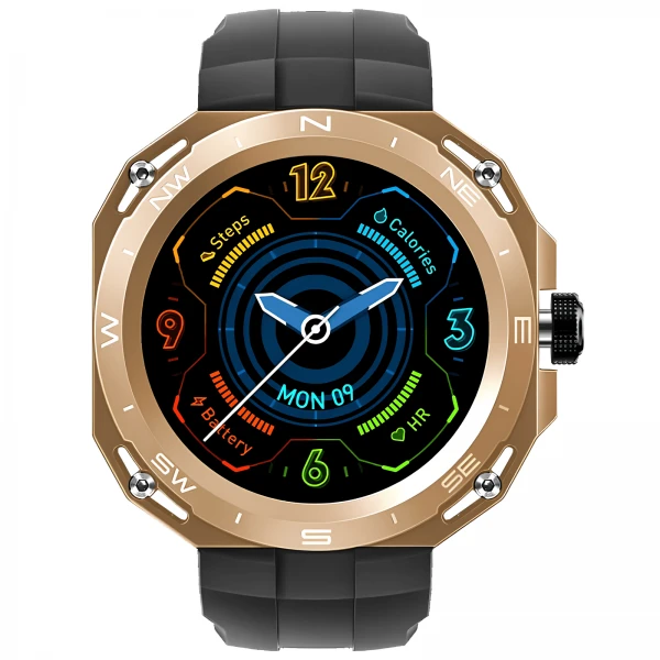 Smartwatch Microwear HW3 - Black Gold