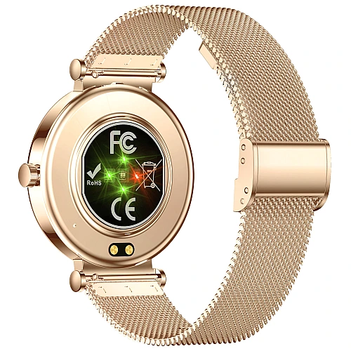 Smartwatch Microwear Y16 - Gold Steel