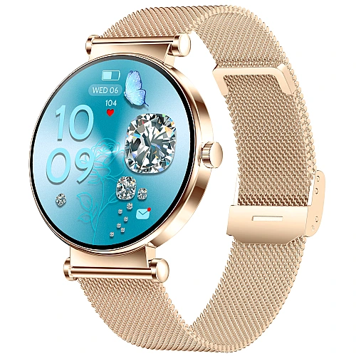 Smartwatch Microwear Y16 - Gold Steel
