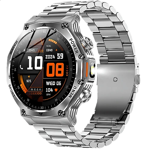 Smartwatch Microwear AK82 - Silver Steel