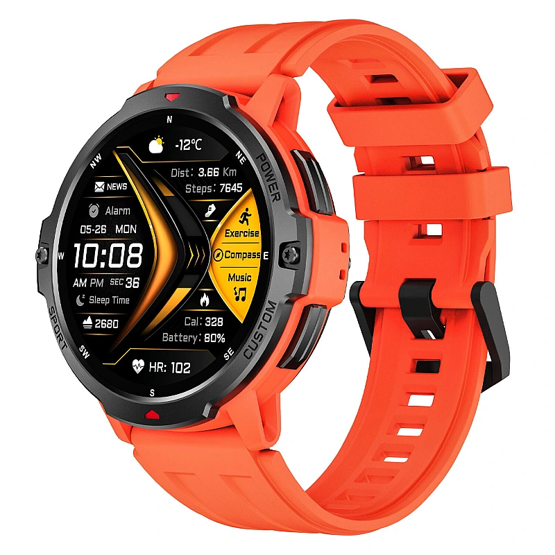 Smartwatch Microwear C31 GPS - Orange Silicone