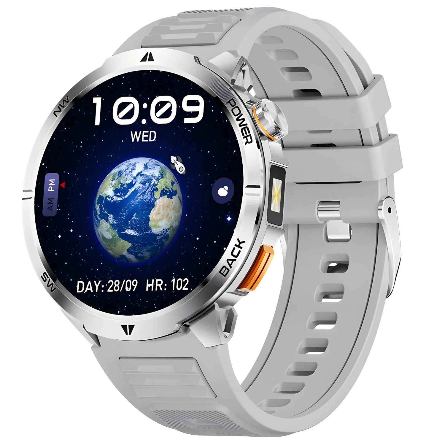 Smartwatch Microwear MT68 - Grey Silicone