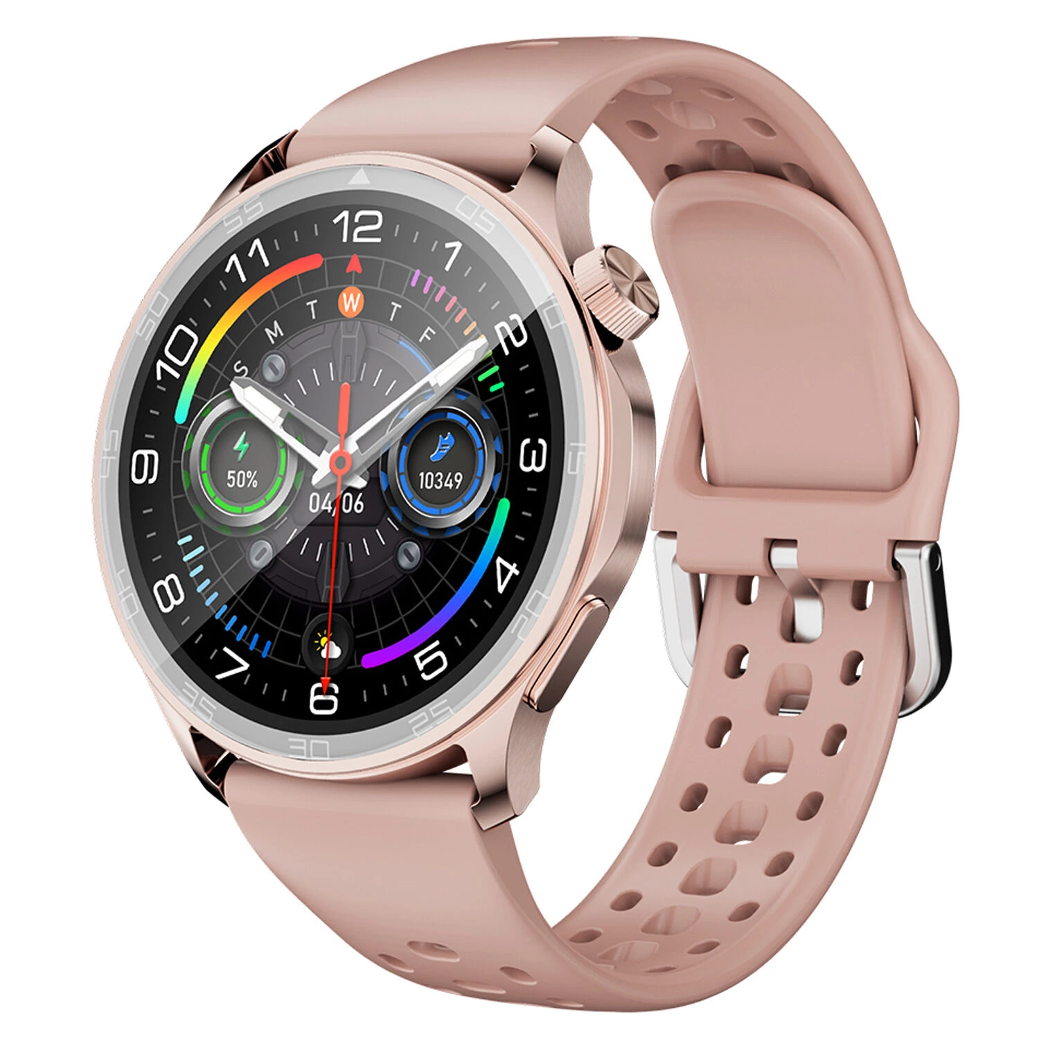 Smartwatch Microwear AW83 - Rose Silicone
