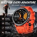 Smartwatch Microwear C31 GPS - Orange Silicone