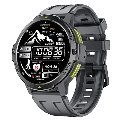 Smartwatch Microwear C31 GPS - Grey Silicone